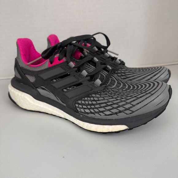Adidas Women's Energy Boost Running Shoes Sneakers BB3456 Gray Pink Size 7 - Picture 1 of 10